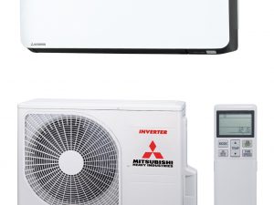 Mitsubishi SRK35ZS-WB 3,5 kW contrast zwart-wit met ingebouwde Wifi.